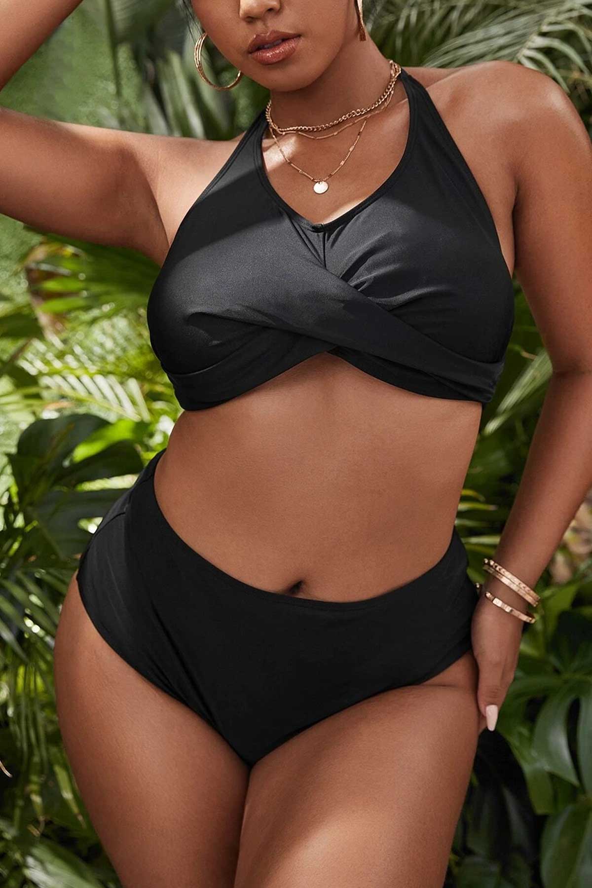 Shein bikini plus halter Vezia